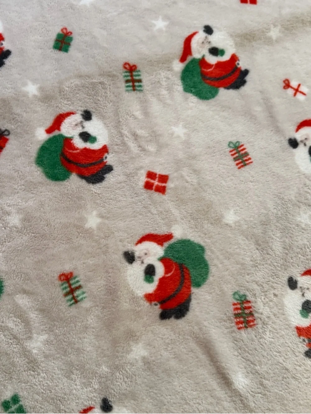 Christmas Santa Fleece Blanket 58x80 Soft Plush Holiday Throw Cozy